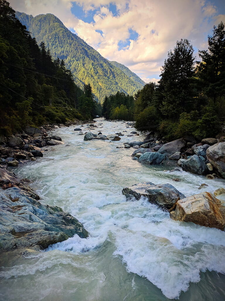 Spectacular view of Gunehar River near Bir Billing