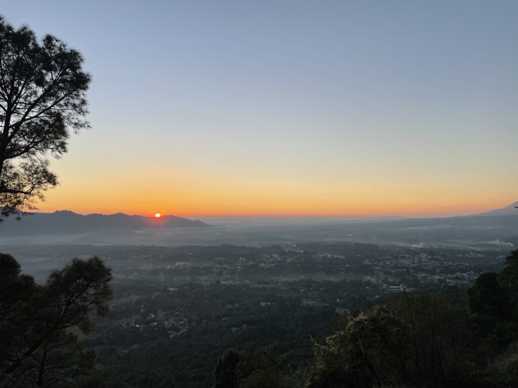 Sunrise view in Bir Billing